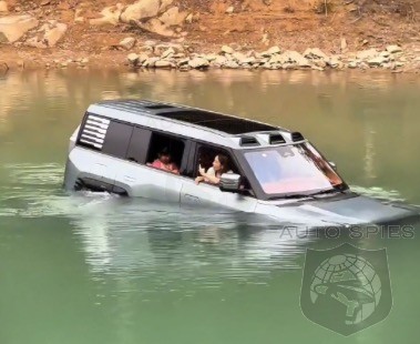 WATCH Driver Tests His Yang Wang SUV By Trying To Cross A Lake